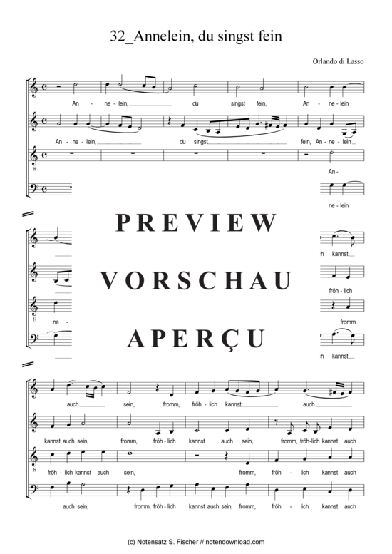 Produktgalerie: Seite 2 von 3 Annelein, du singst fein , , (Gemischter Chor)