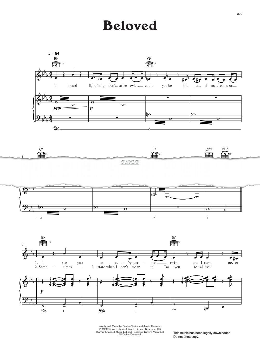 Produktgalerie: Seite 1 von 1 Beloved, Celeste, Gesang, Gitarre, Klavier