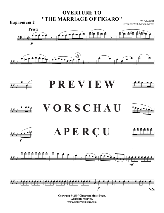 gallery: Hochzeit des Figaro – Ouvertüre , , (Tuba-Ensemble: Bariton/Pos+Tuba)