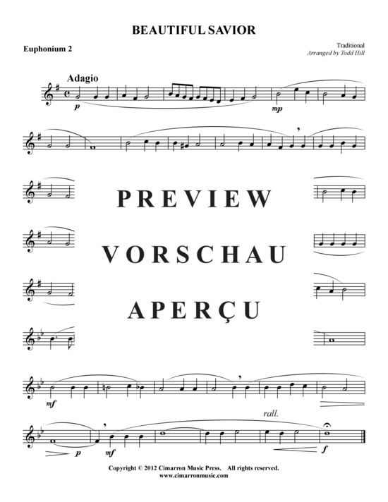 Product gallery: Page 7 of 9 Beautiful Savior , , (Tuba Quartet: 2x baritone, 2x tuba)