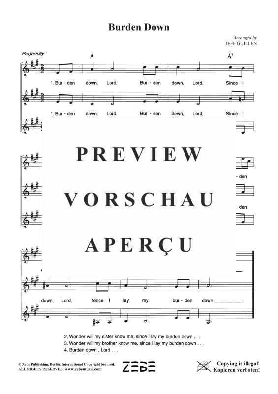 Produktgalerie: Seite 3 von 3 Burden Down, , Frauenchor SSA