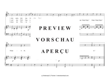Product gallery: Page 3 of 3 Bei des Storchs Wiederkehr , , Piano and Voice