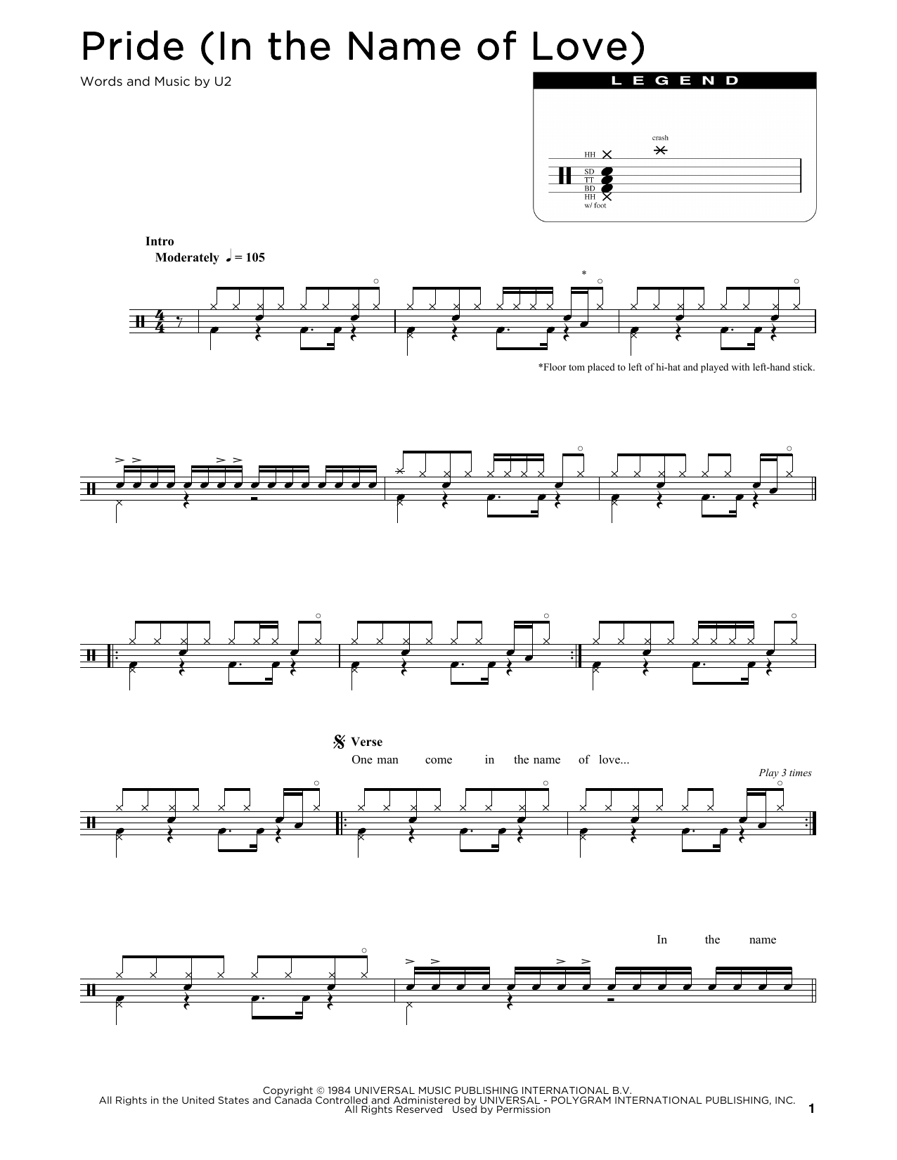 Product gallery: Page 1 of 1 Pride (In The Name Of Love), U2