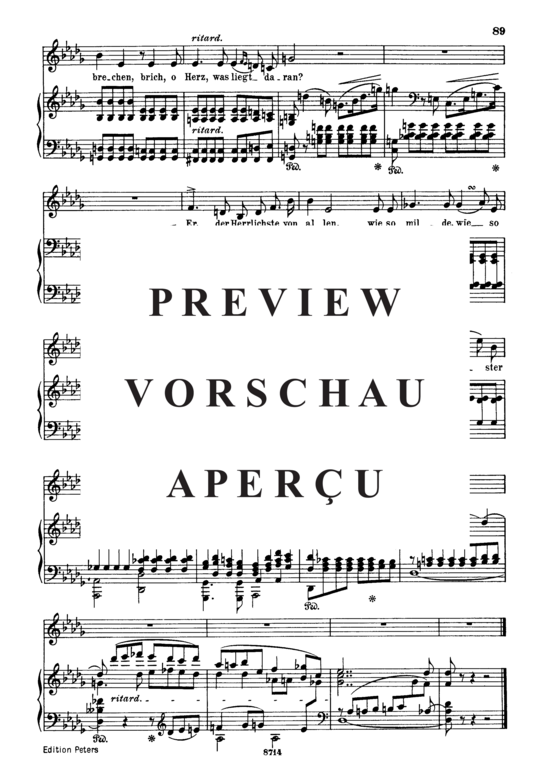 Product gallery: Page 5 of 5 Er, der Herrlichste von allen, Op.42 No.2, , Medium Voice and Piano