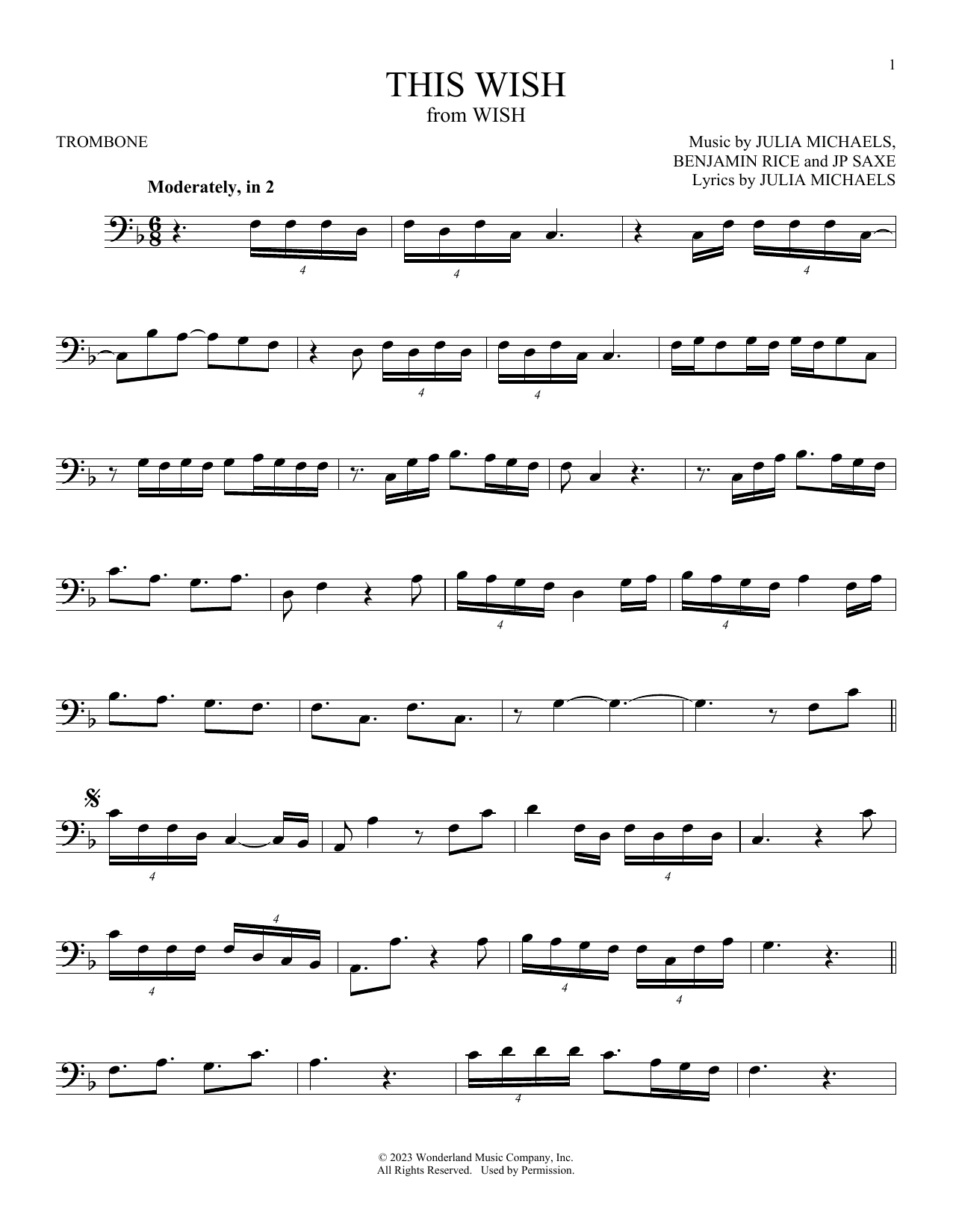 Product gallery: Page 1 of 1 This Wish (from Wish), Julia Michaels