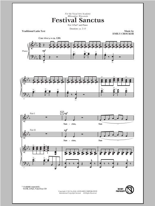 Produktgalerie: Seite 1 von 1 Festival Sanctus, Emily Crocker, Chor