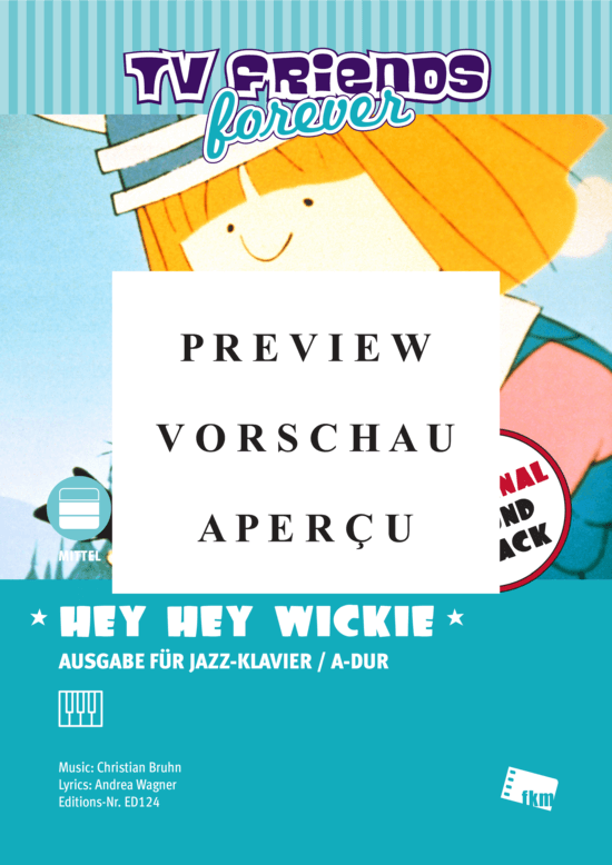 gallery: Hey, hey, Wickie - Arrangiert für Jazzklavier , , (Klavier Solo)