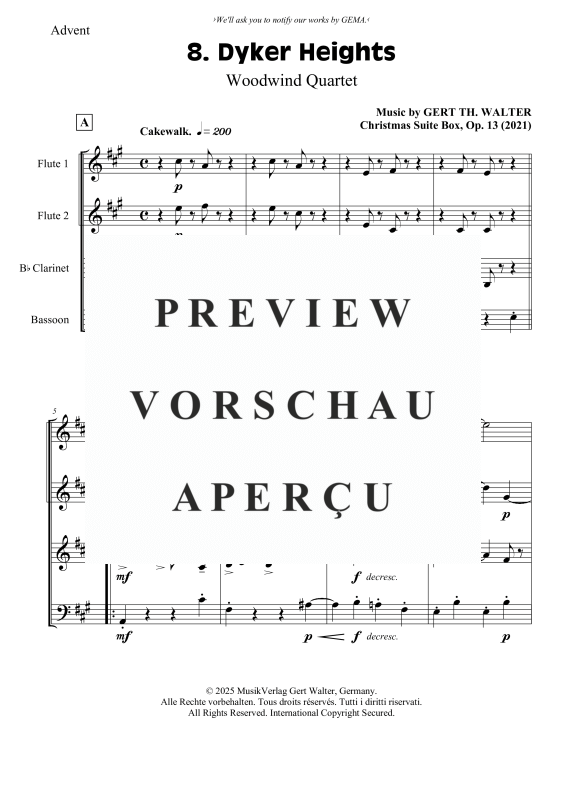 Produktgalerie: Seite 2 von 8 Dyker Heights, , (Holzbläser Quartett)