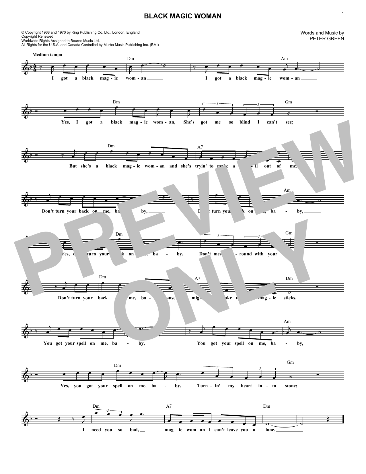 Produktgalerie: Seite 1 von 1 Black Magic Woman, Santana