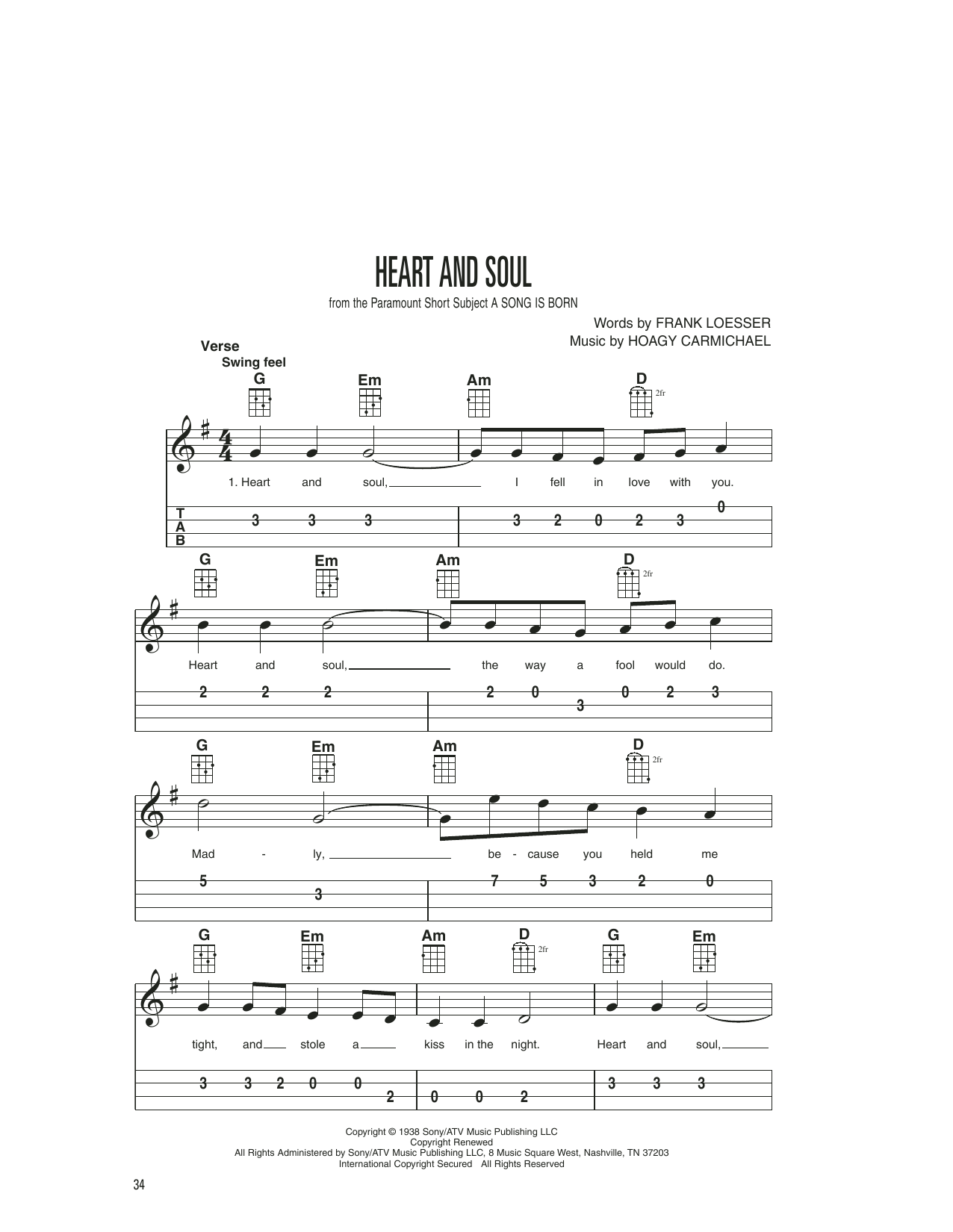 Product gallery: Page 1 of 1 Heart And Soul, Frank Loesser