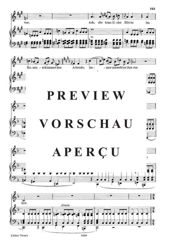 Product gallery: Page 5 of 9 Das Heimweh D.851, , Low Voice and Piano