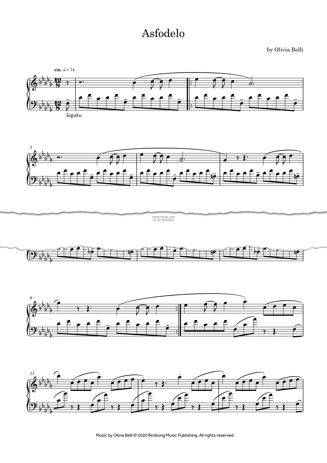 Produktgalerie: Seite 1 von 1 Asfodelo, Olivia Belli, Klavier
