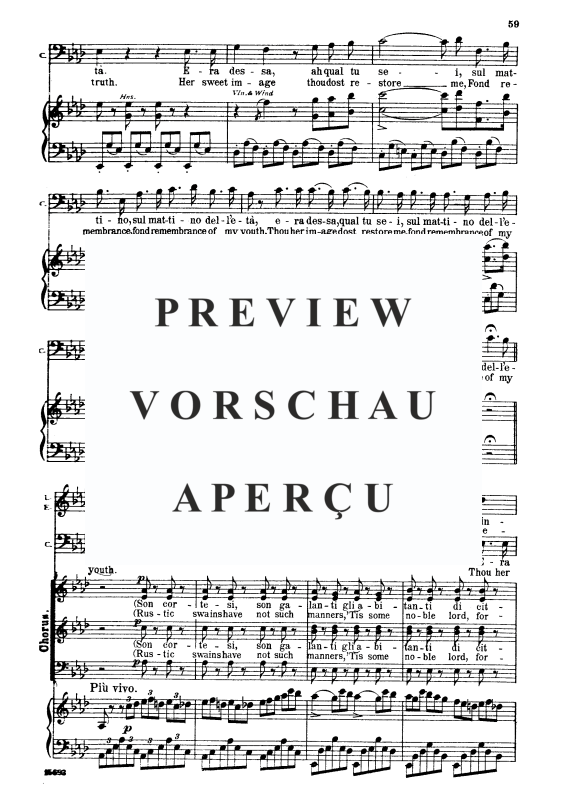 Produktgalerie: Seite 6 von 6 Vi ravviso o luoghi ameni, , Bass und Klavier