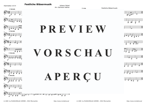 Product gallery: Page 7 of 9 Festliche Bläsermusik, , (Clarinet Quintet)
