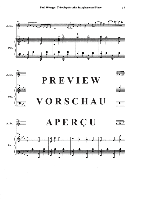 Product gallery: Page 18 of 21 Tibo Rag , , (alto saxophone + piano)