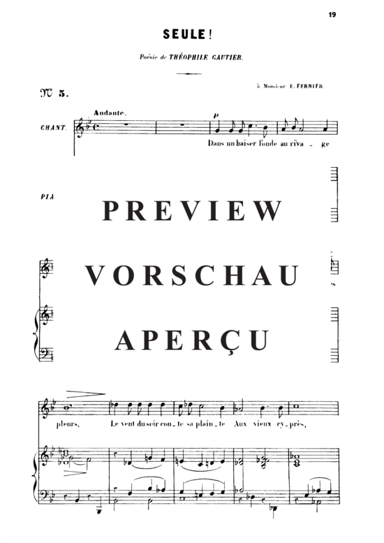 Produktgalerie: Seite 2 von 4 Seule Op.3 No 1, , Gesang hoch und Klavier