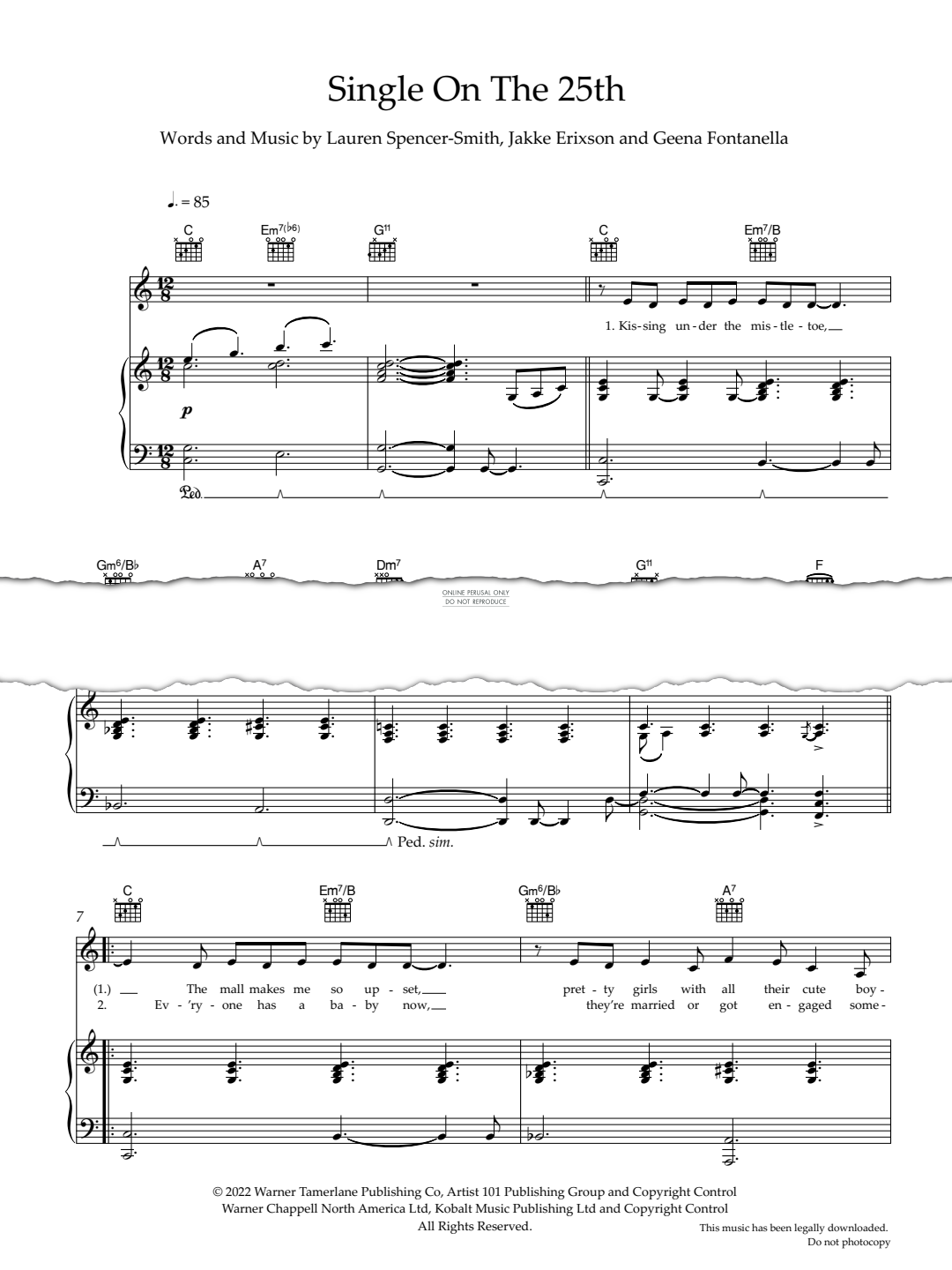 Produktgalerie: Seite 1 von 1 Single On The 25th, Lauren Spencer-Smith, Gesang, Gitarre, Klavier