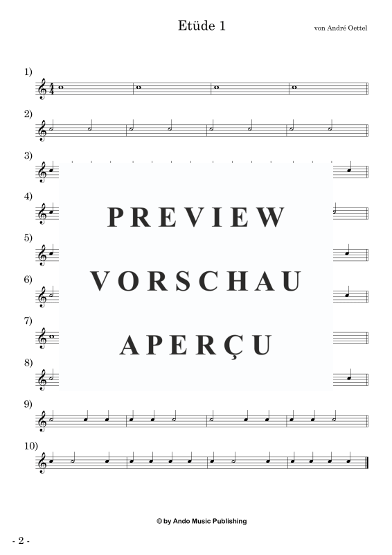 Produktgalerie: Seite 4 von 11 Etüden für Snare Drum im 4/4-Takt - Band 1, , Snare Drum Solo