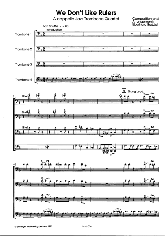 Product picture to: We Don´t Like Rulers Eberhard Budziat