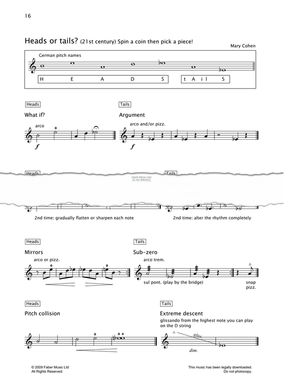 Produktgalerie: Seite 1 von 1 Heads Or Tails, Mary Cohen, Violine