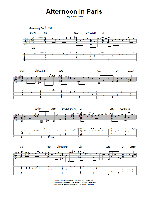 Produktbild zu: Afternoon In Paris (arr. Jake Reichbart)