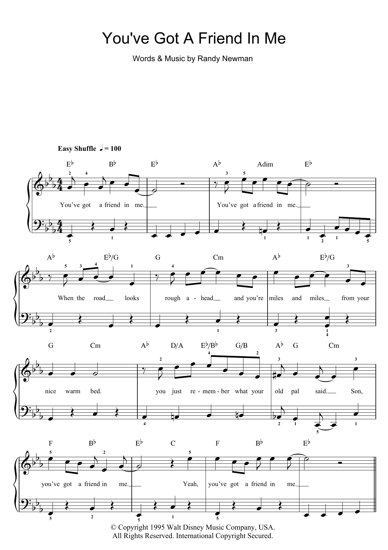 Produktbild zu: You've Got A Friend In Me (from Toy Story)