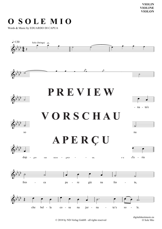 Product gallery: Page 2 of 4 O Sole Mio , Pavarotti, Luciano, (violin)