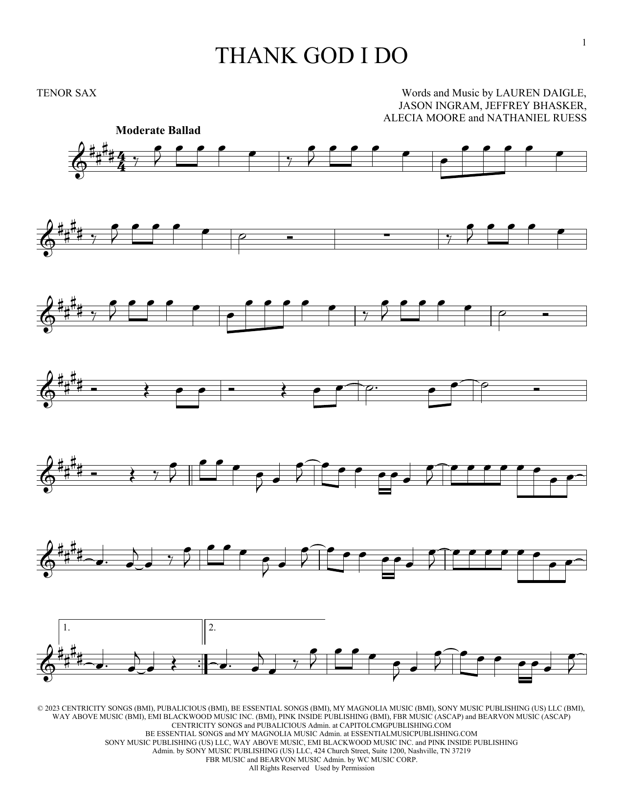 Product gallery: Page 1 of 1 Thank God I Do, Lauren Daigle