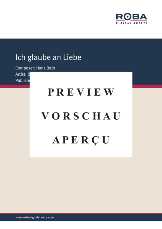 Product gallery: Page 2 of 4 Ich Glaube an Liebe , , Piano and Voice