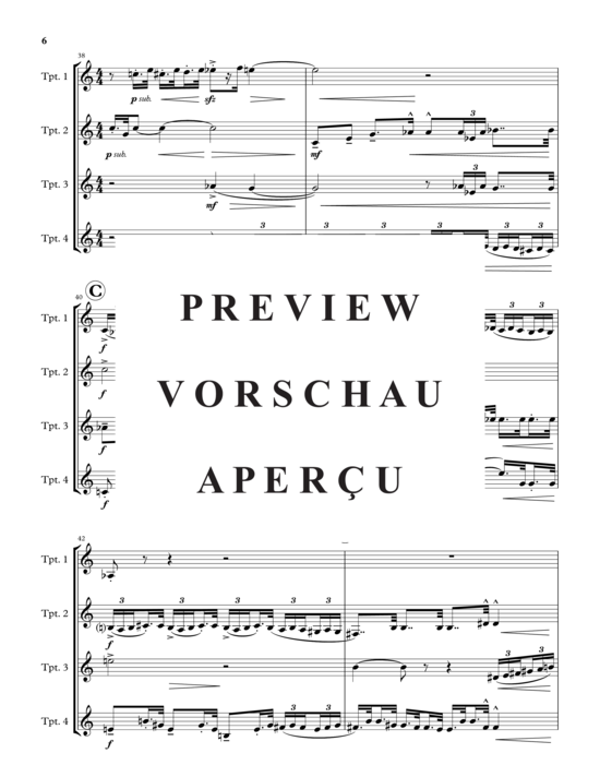 Produktgalerie: Seite 9 von 21 Fanfare and Caprice , , (4 Trompeten)