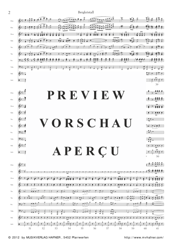 Product gallery: Page 7 of 11 Bergkristall, , (large wind orchestra)