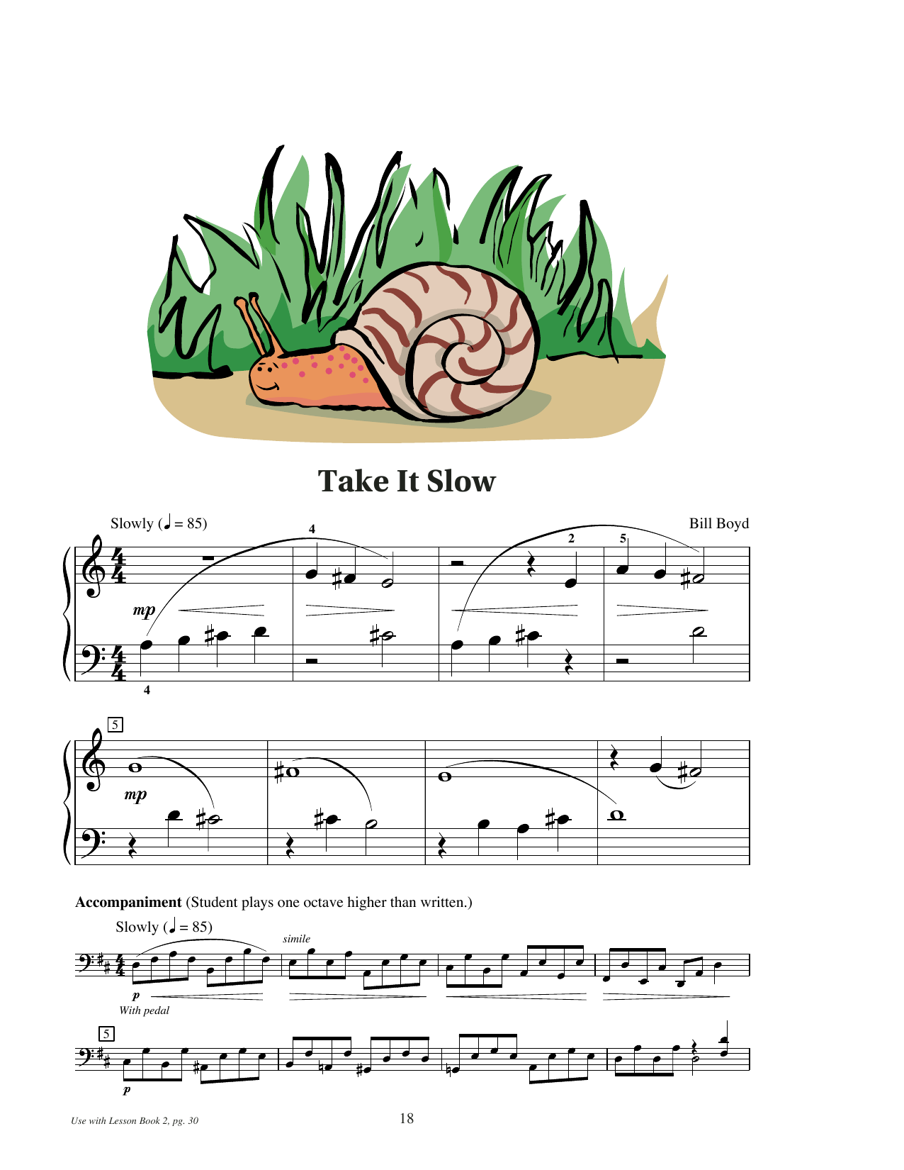 Produktgalerie: Seite 1 von 1 Take It Slow, Bill Boyd, Klavier