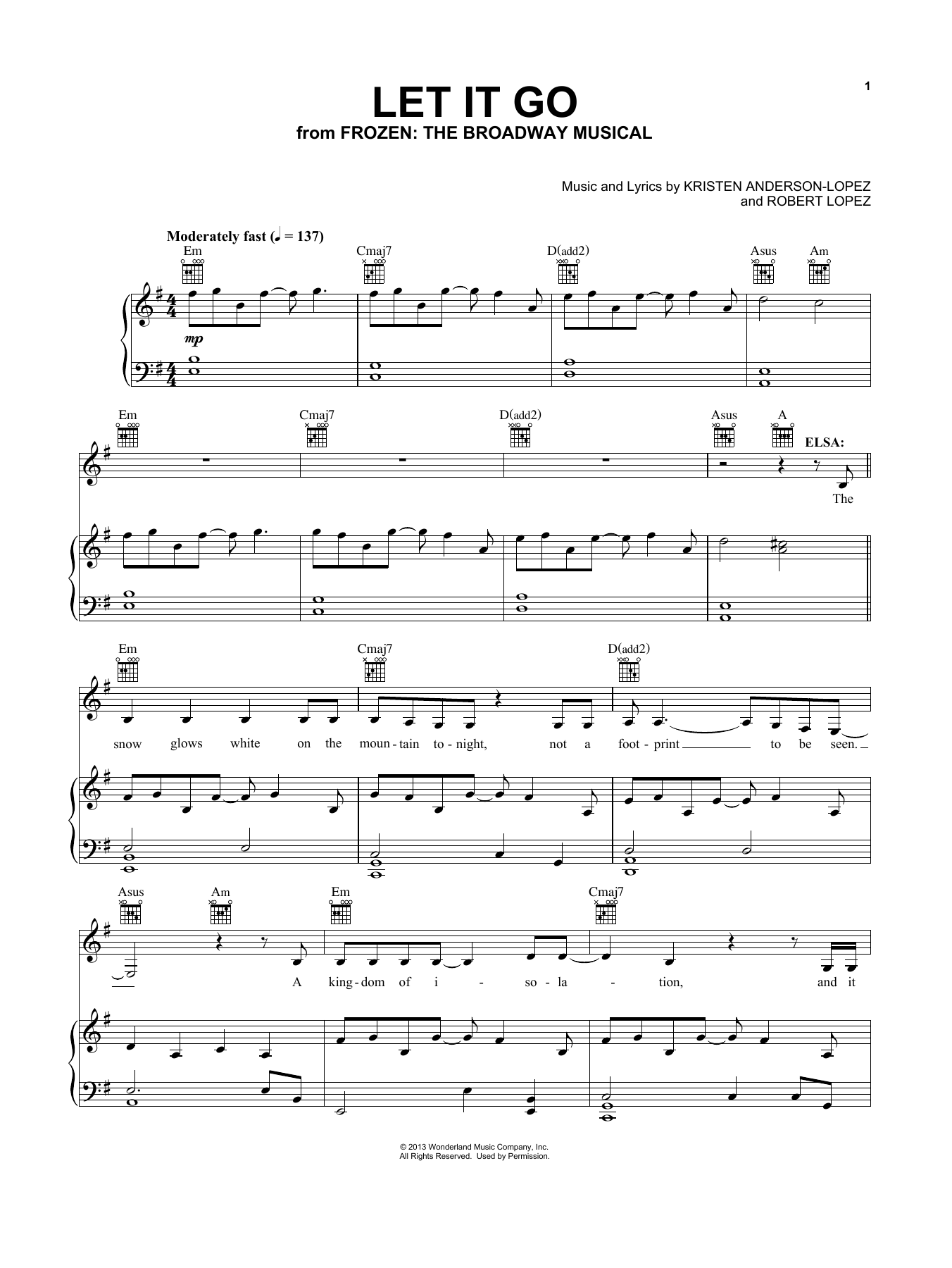 Produktbild zu: Let It Go (from Frozen)