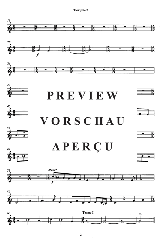 Produktgalerie: Seite 4 von 5 Concertino , , (Blechbläserquintett + Orgel) Trompete 3 in C