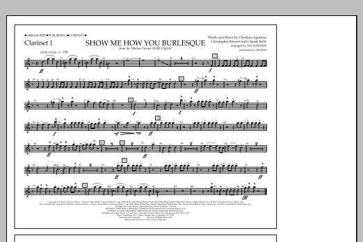 Produktbild zu:  Show Me How You Burlesque - Clarinet 1 - Jay Dawson