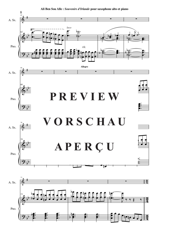 gallery: Souvenirs d´Irlande , , (Sopran Saxophon + Klavier)