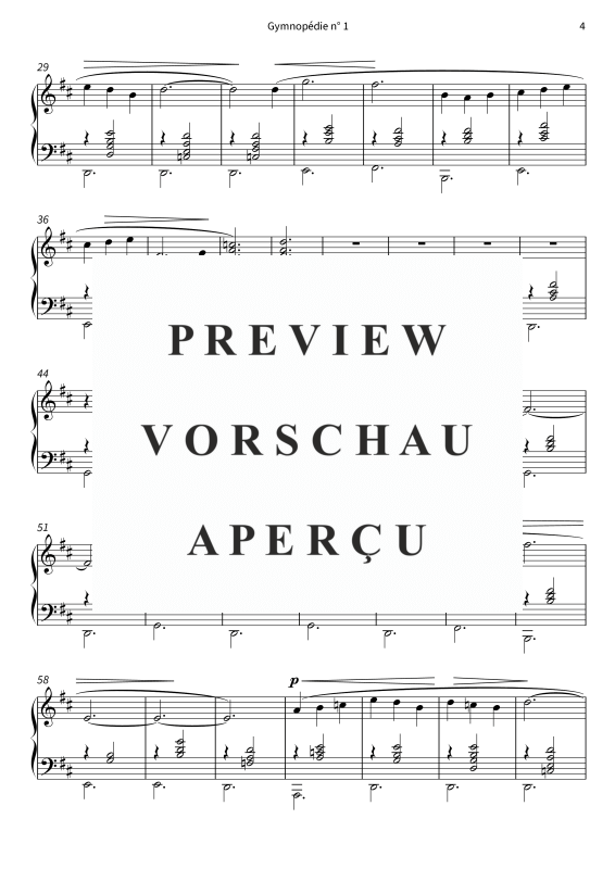 gallery: 3 Gymnopédies, , (piano solo)