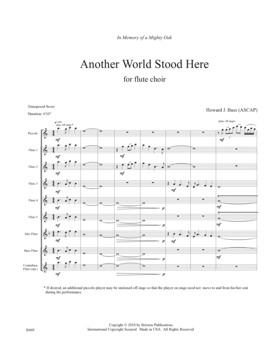 Product picture to: Another World Stood Here Howard J. Buss