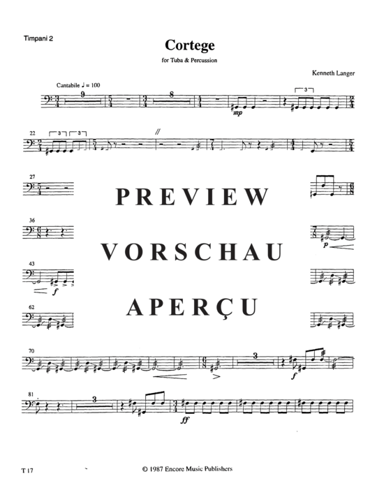 Produktgalerie: Seite 20 von 21 Cortege , , (Tuba + Percussion)