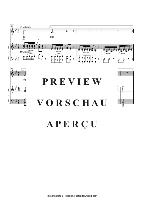 Product gallery: Page 4 of 4 Bei der Wiege  , , Piano and Voice