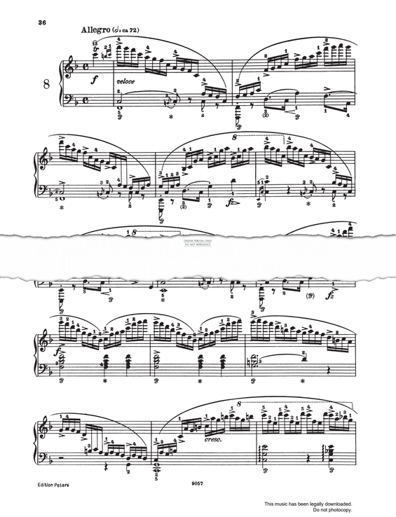Produktgalerie: Seite 1 von 1 Etüde Op.10 No.8, Frederic Chopin, Klavier