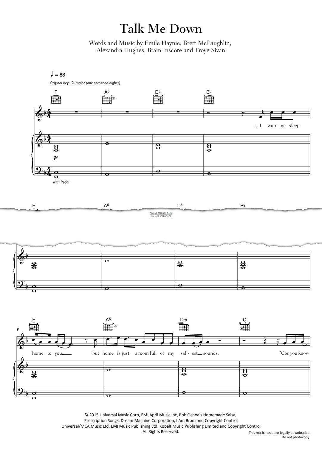 Produktbild zu: Talk Me Down