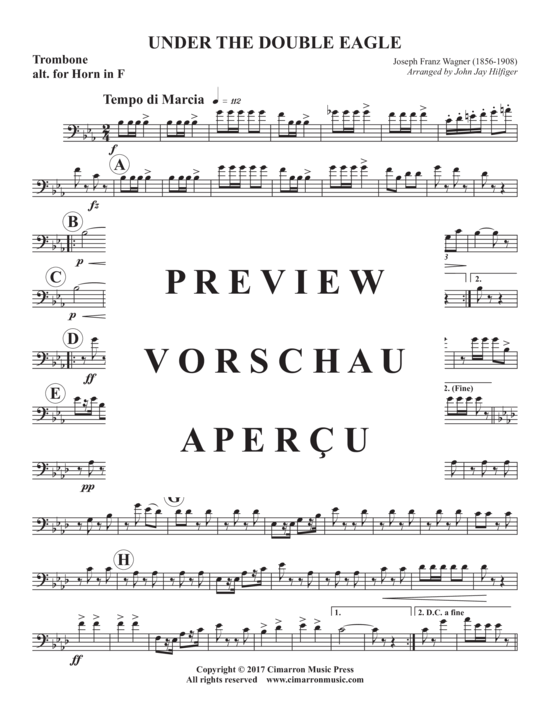 Produktgalerie: Seite 8 von 9 Under the Double Eagle , , (Blechbläserquartett)