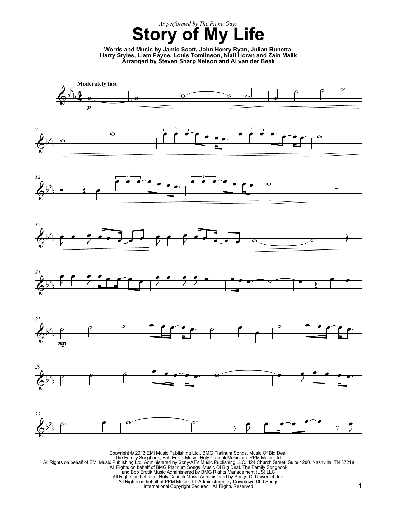 Product gallery: Page 1 of 1 Story Of My Life, The Piano Guys