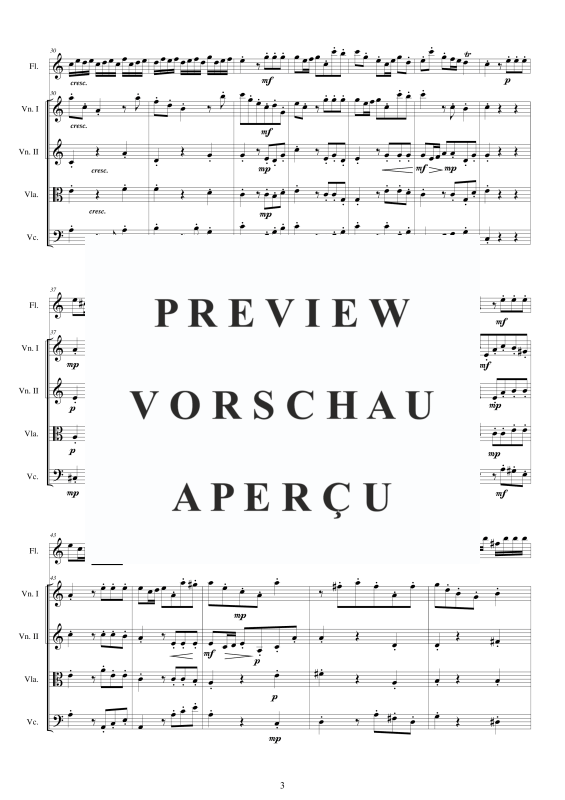 Produktgalerie: Seite 4 von 11 Concerto No.5 to 5 in A-Moll Op.5, , Querflöte Solo und Streicher Ensemble