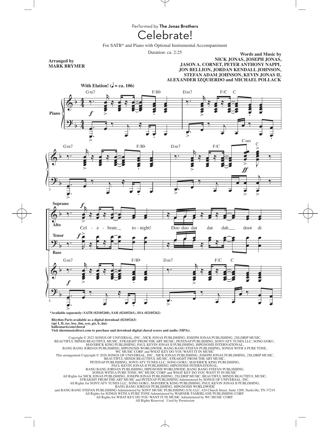 Produktbild zu: Celebrate! (arr. Mark Brymer)