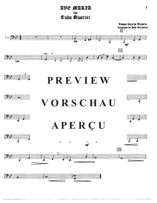 Produktgalerie: Seite 9 von 9 Ave Maria , , (Tuba Quartett EETT)