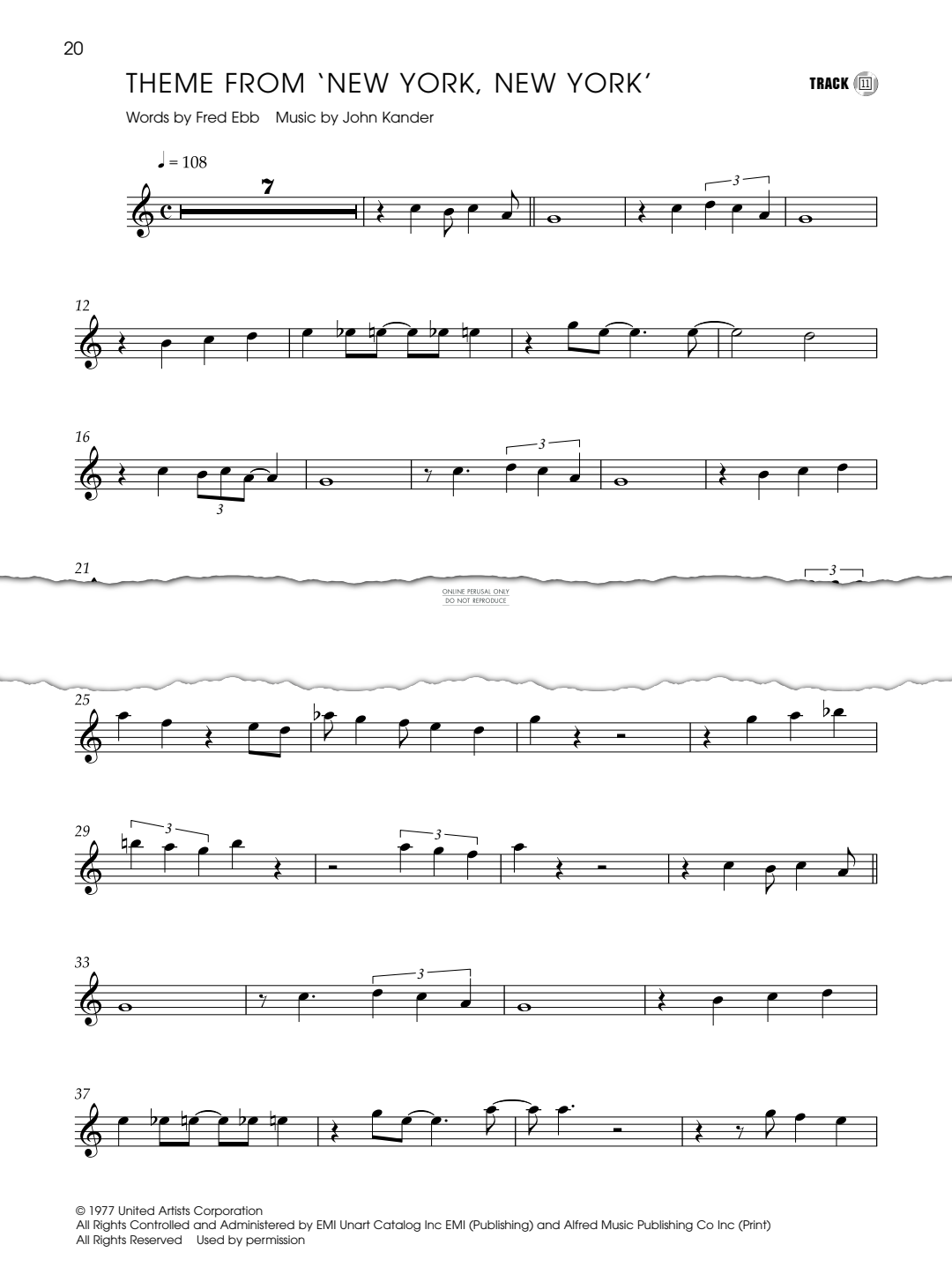gallery: Theme From 'New York, New York', Frank Sinatra, Flöte