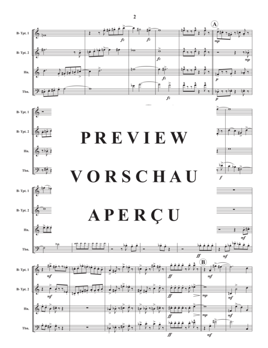 Produktgalerie: Seite 4 von 21 Three Sketches , , (Blechbläser Quartett)