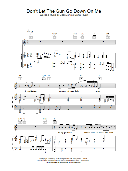 Produktbild zu: Don't Let The Sun Go Down On Me
